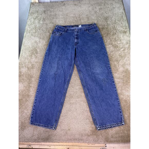 Vintage Levis SilverTab Baggy Jeans Mens 38x32 Blue Denim Y2K 90s Relaxed E346 - Picture 1 of 13